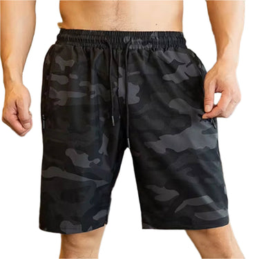 Black Summit Drawstring Camo Shorts