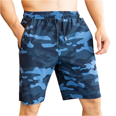 Blue Summit Drawstring Camo Shorts