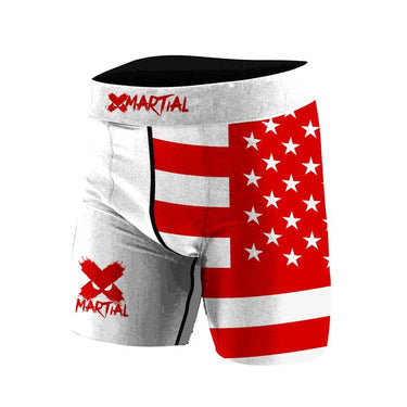 American Fighter Rank BJJ/MMA Compression Shorts XMARTIAL