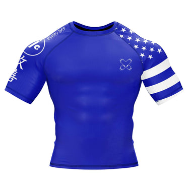 American Fighter Rank BJJ Rash Guard XMARTIAL