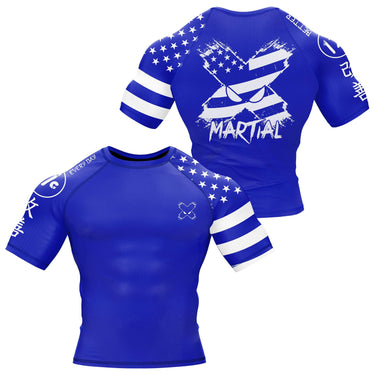 American Fighter Rank BJJ Rash Guard XMARTIAL