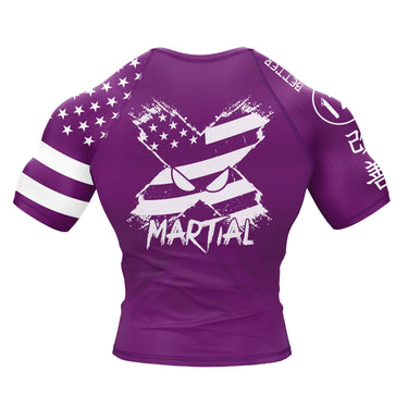 American Fighter Rank BJJ Rash Guard XMARTIAL