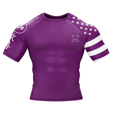 American Fighter Rank BJJ Rash Guard XMARTIAL