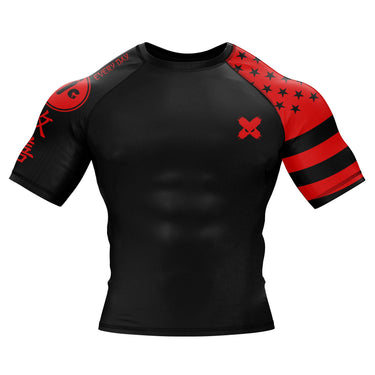 American Fighter Rank BJJ Rash Guard XMARTIAL