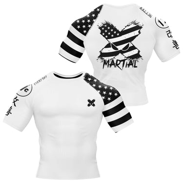 American Fighter Rank BJJ Rash Guard XMARTIAL