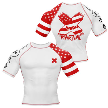 American Fighter Rank BJJ Rash Guard XMARTIAL