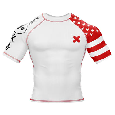 American Fighter Rank BJJ Rash Guard XMARTIAL