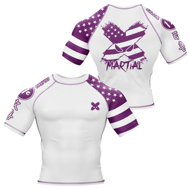 American Fighter Rank BJJ Rash Guard XMARTIAL