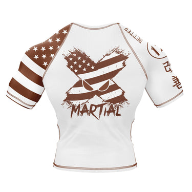 American Fighter Rank BJJ Rash Guard XMARTIAL