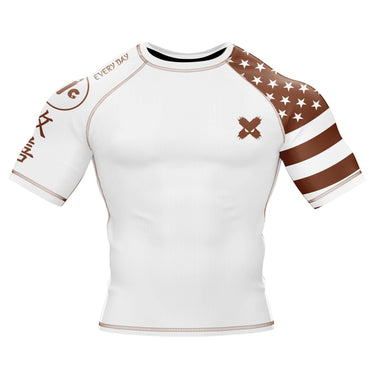 American Fighter Rank BJJ Rash Guard XMARTIAL