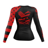 American Fighter Women's Rank BJJ Rash Guard XMARTIAL