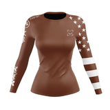 American Fighter Women's Rank BJJ Rash Guard XMARTIAL