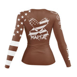 American Fighter Women's Rank BJJ Rash Guard XMARTIAL