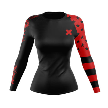 American Fighter Women's Rank BJJ Rash Guard XMARTIAL