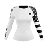 American Fighter Women's Rank BJJ Rash Guard XMARTIAL