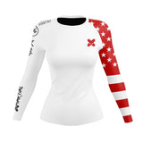 American Fighter Women's Rank BJJ Rash Guard XMARTIAL