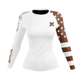 American Fighter Women's Rank BJJ Rash Guard XMARTIAL