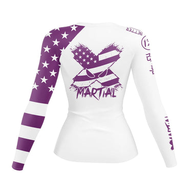 American Fighter Women's Rank BJJ Rash Guard XMARTIAL