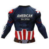 American Jiu Jitsu Hero BJJ Rash Guard XMARTIAL