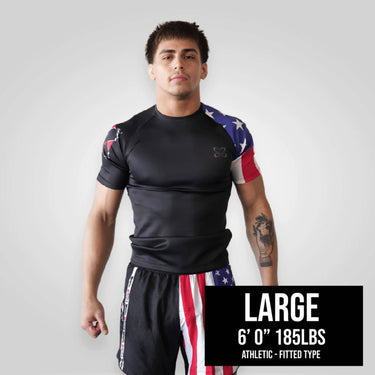 American Warrior BJJ Rash Guard XMARTIAL