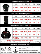 Art Of Fight Muay Thai Shirts Size Chart