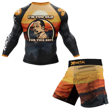 BJJ After 40 Too Old Rash Guard XMARTIAL