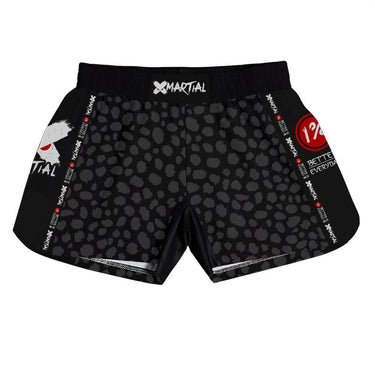 BJJ/MMA Shorts Black Cheetah X-Tech 25 Series XMARTIAL