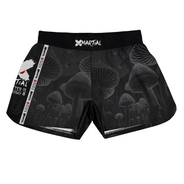 BJJ/MMA Shorts Black Indigo Mushroom X-Tech 25 Series XMARTIAL