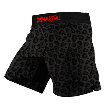 BJJ/MMA Shorts Black Leopard X-Tech 25 Series XMARTIAL