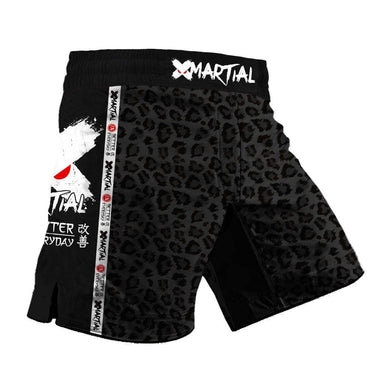 BJJ/MMA Shorts Black Leopard X-Tech 25 Series XMARTIAL