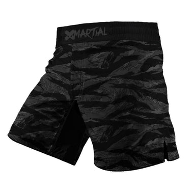 BJJ/MMA Shorts Black Tiger Camo X-Tech 25 Series XMARTIAL