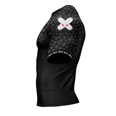 BJJ Rash Guard Black Cheetah X-Tech 25 Series XMARTIAL