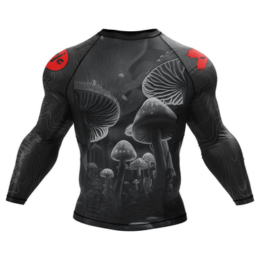 BJJ Rash Guard Black Indigo Mushroom X-Tech 25 Series XMARTIAL