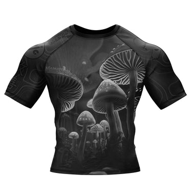 BJJ Rash Guard Black Indigo Mushroom X-Tech 25 Series XMARTIAL