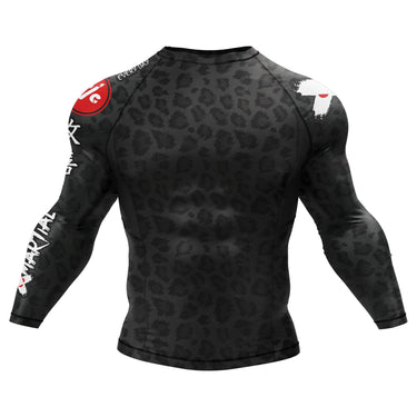 BJJ Rash Guard Black Leopard X-Tech 25 Series XMARTIAL