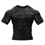 BJJ Rash Guard Black Tiger Camo X-Tech 25 Series XMARTIAL