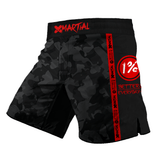 Black Camo Fight Team 2.0 Hybrid BJJ/MMA Shorts XMARTIAL