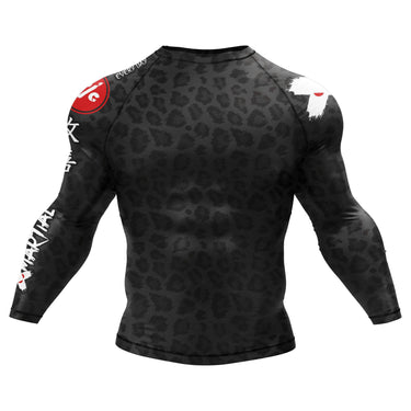 Black Leopard Rash Guard XMARTIAL