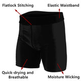 Black Steel BJJ/MMA Compression Shorts XMARTIAL