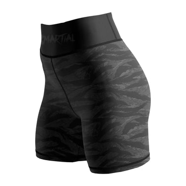 Black Tiger Camo Women's BJJ/MMA Compression Shorts XMARTIAL