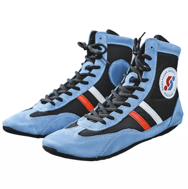 Blue Battle Pro Wrestling Shoes XMARTIAL