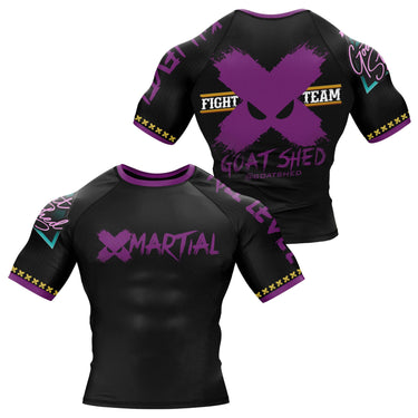 Blue Goat Shed BJJ Rash Guard XMARTIAL