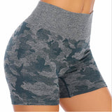 Blue Tactical Compression Camo Shorts Women XMARTIAL