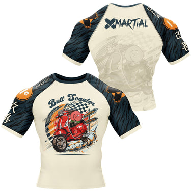 Butt Scooter BJJ Rash Guard XMARTIAL