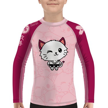 Cat Jitsu Kids Rash Guard XMARTIAL