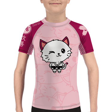 Cat Jitsu Kids Rash Guard XMARTIAL