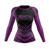 Cyber Stride Women's Rank BJJ Rash Guard XMARTIAL