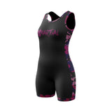 Dim Pink Women's Wrestling Singlet XMARTIAL