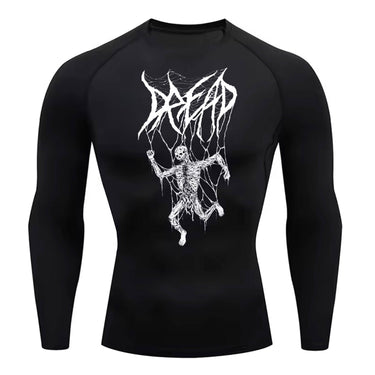 DreadCore Long Sleeve Black Compression Shirt XMARTIAL