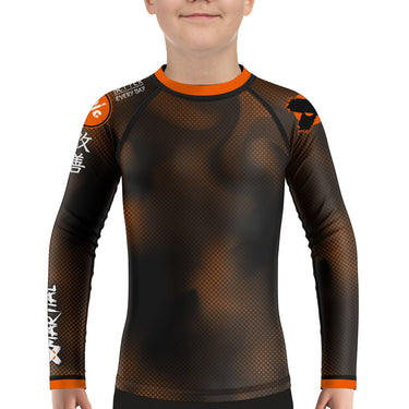 Dynamic Halftone Kids Rank BJJ Rash Guard XMARTIAL